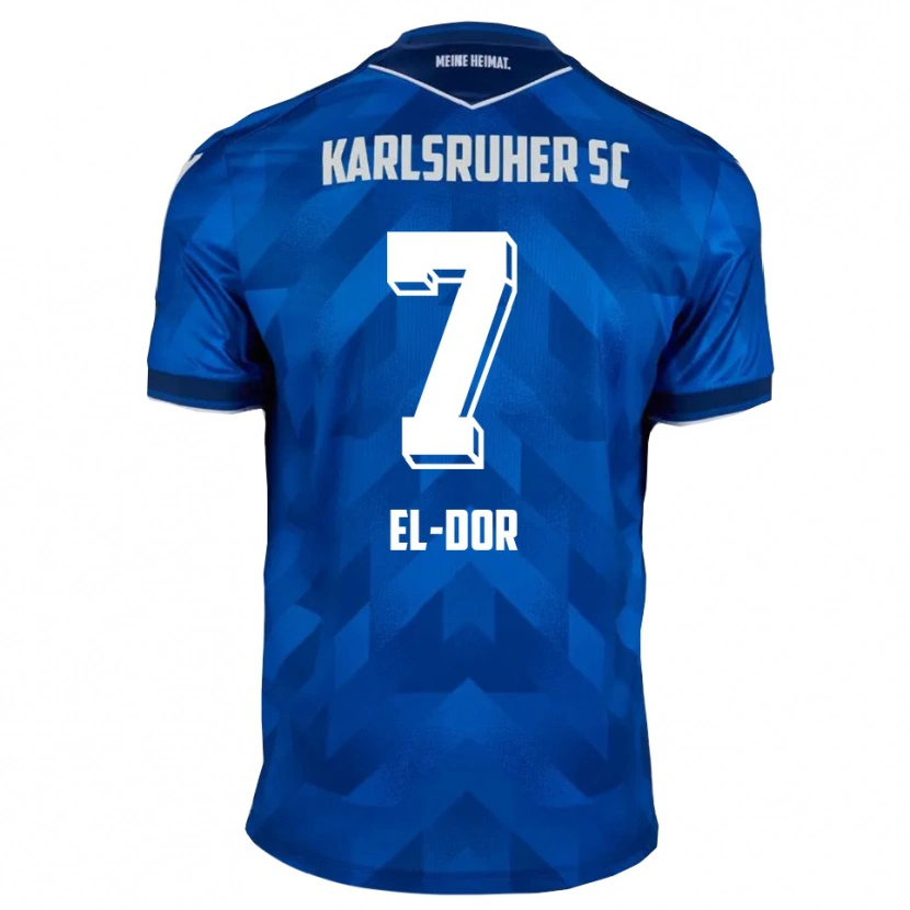 Danxen Dames Bassem El-Dor #7 Blauw Wit Thuisshirt Thuistenue 2025/26 T-Shirt België