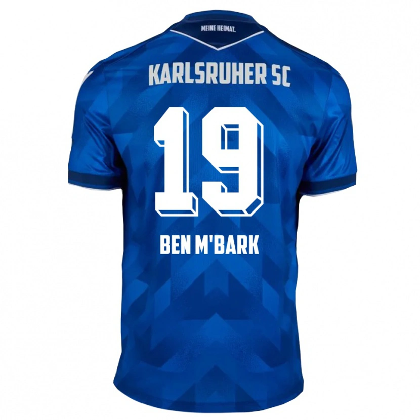 Danxen Dames Mohamed Ben M'bark #19 Blauw Wit Thuisshirt Thuistenue 2025/26 T-Shirt België
