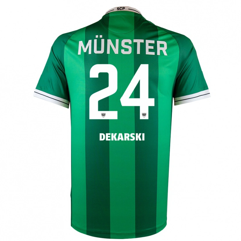 Danxen Dames Lasse Dekarski #24 Groen Wit Thuisshirt Thuistenue 2025/26 T-Shirt België