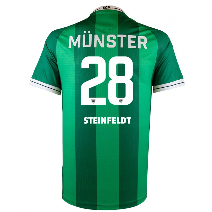 Danxen Dames Luca Steinfeldt #28 Groen Wit Thuisshirt Thuistenue 2025/26 T-Shirt België