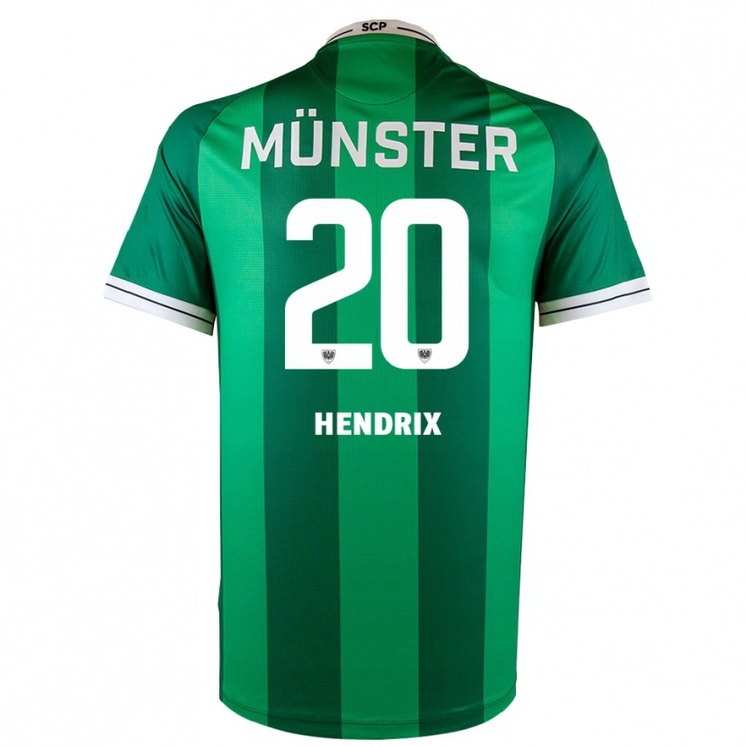 Danxen Dames Jorrit Hendrix #20 Groen Wit Thuisshirt Thuistenue 2025/26 T-Shirt België