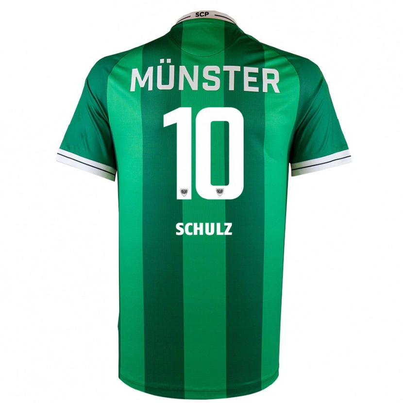 Danxen Dames Marvin Schulz #10 Groen Wit Thuisshirt Thuistenue 2025/26 T-Shirt België