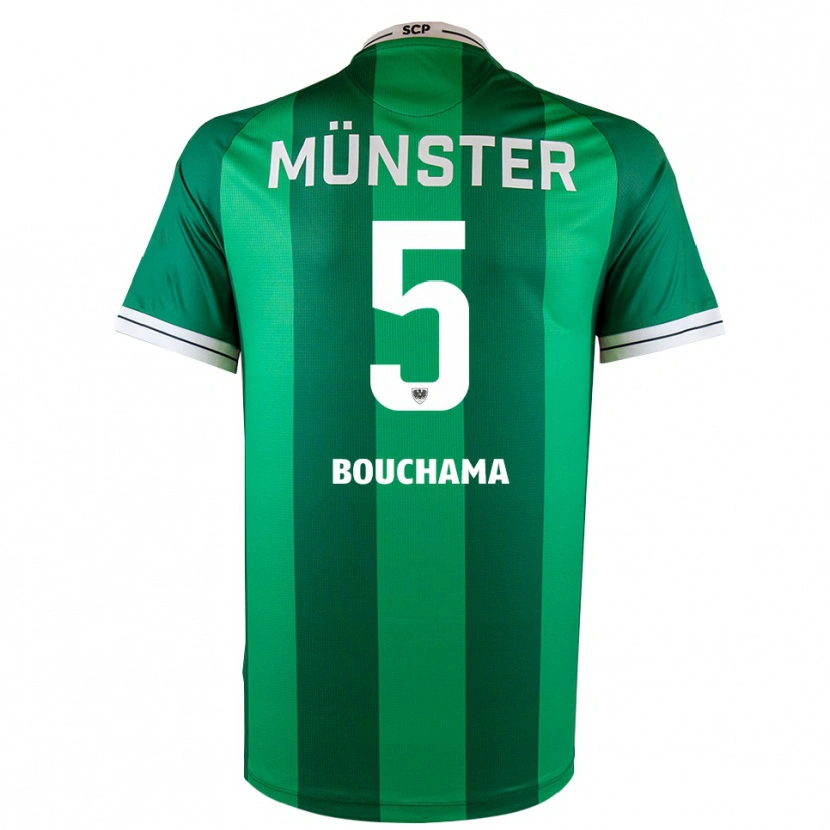 Danxen Dames Yassine Bouchama #5 Groen Wit Thuisshirt Thuistenue 2025/26 T-Shirt België