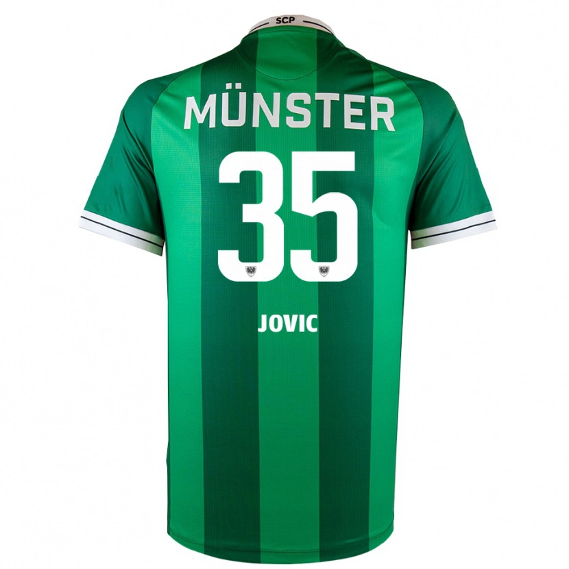 Danxen Dames Jovan Jovic #35 Groen Wit Thuisshirt Thuistenue 2025/26 T-Shirt België