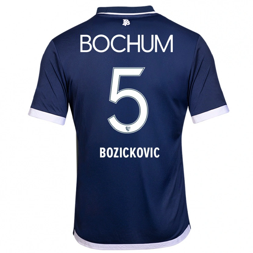 Danxen Dames Niko Bozickovic #5 Marine Wit Thuisshirt Thuistenue 2025/26 T-Shirt België