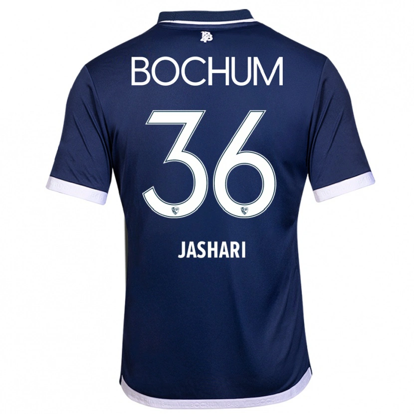 Danxen Dames Lirim Jashari #36 Marine Wit Thuisshirt Thuistenue 2025/26 T-Shirt België