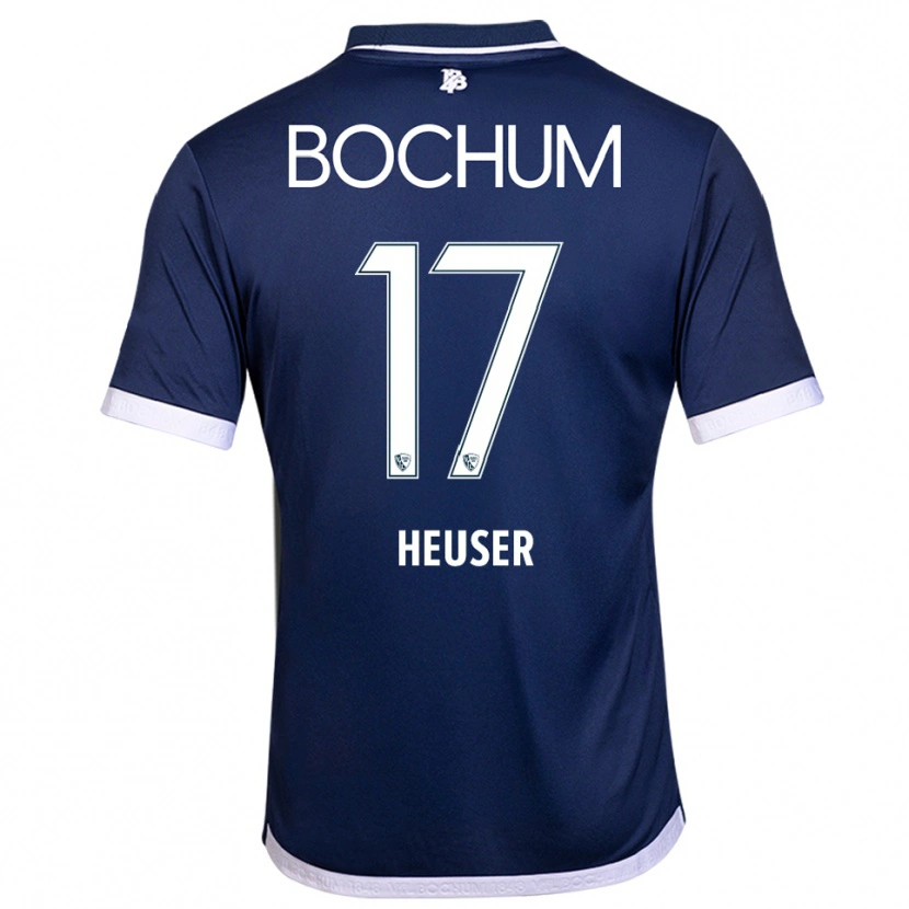 Danxen Dames Ben Heuser #17 Marine Wit Thuisshirt Thuistenue 2025/26 T-Shirt België