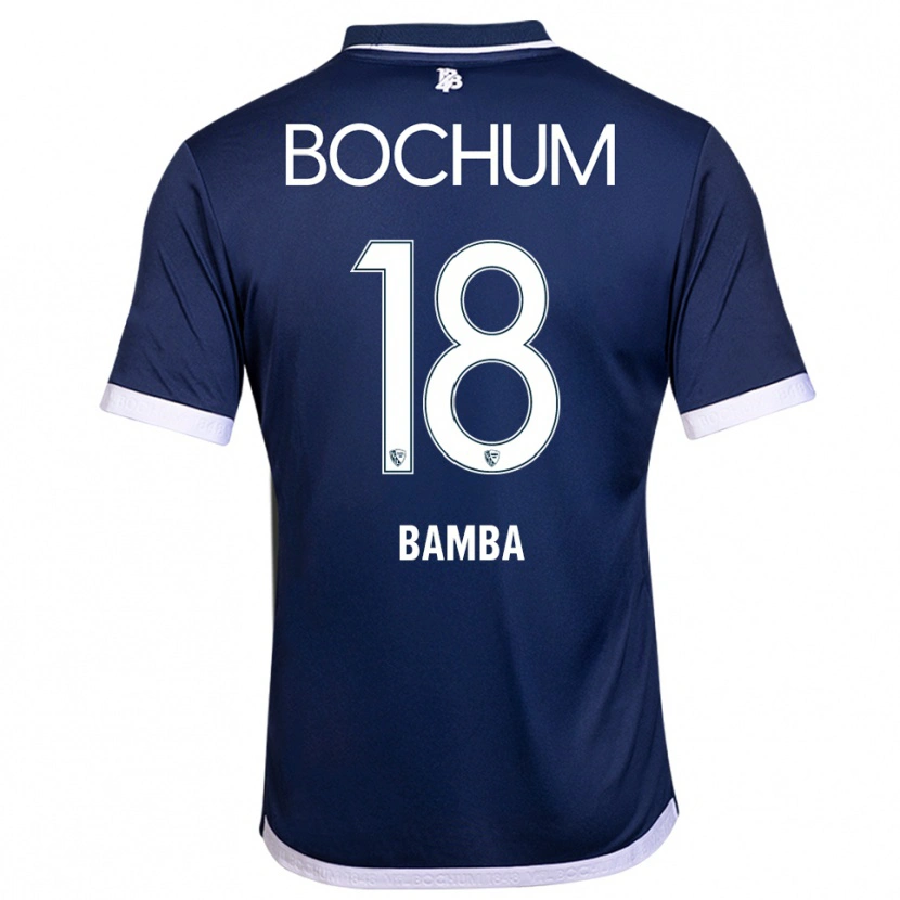 Danxen Dames Samuel Bamba #18 Marine Wit Thuisshirt Thuistenue 2025/26 T-Shirt België