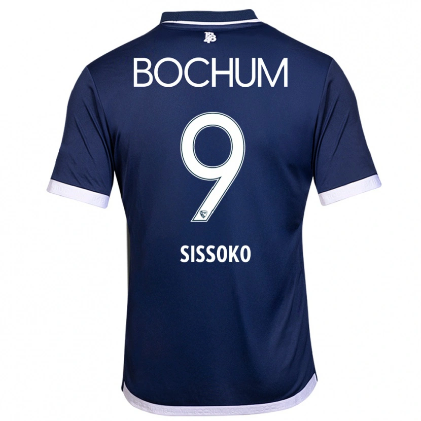Danxen Dames Ibrahim Sissoko #9 Marine Wit Thuisshirt Thuistenue 2025/26 T-Shirt België