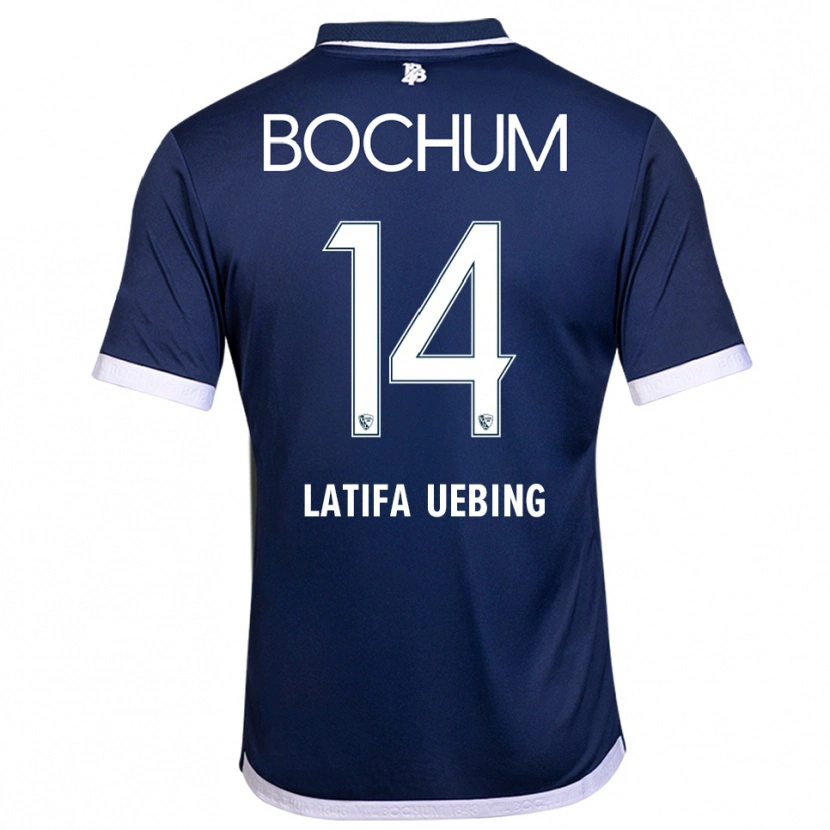 Danxen Dames Anna Latifa Uebing #14 Marine Wit Thuisshirt Thuistenue 2025/26 T-Shirt België