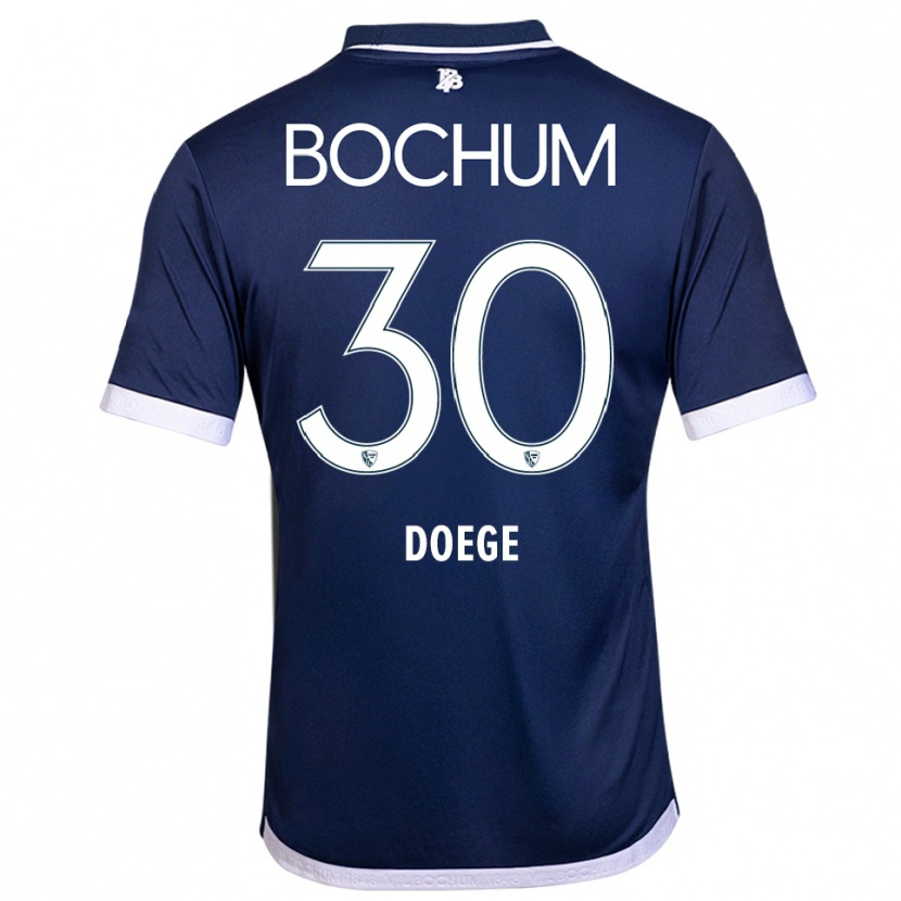 Danxen Dames Leonie Doege #30 Marine Wit Thuisshirt Thuistenue 2025/26 T-Shirt België
