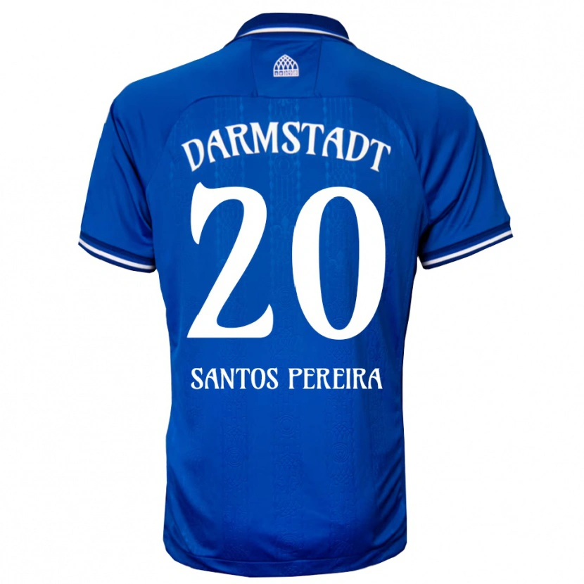 Danxen Dames Diogo Dos Santos Pereira #20 Blauw Wit Thuisshirt Thuistenue 2025/26 T-Shirt België