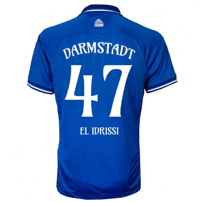 Danxen Dames Othmane El Idrissi #47 Blauw Wit Thuisshirt Thuistenue 2025/26 T-Shirt België