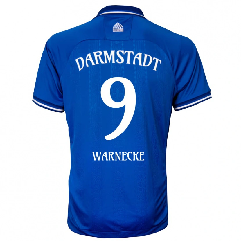Danxen Dames Ben Warnecke #9 Blauw Wit Thuisshirt Thuistenue 2025/26 T-Shirt België