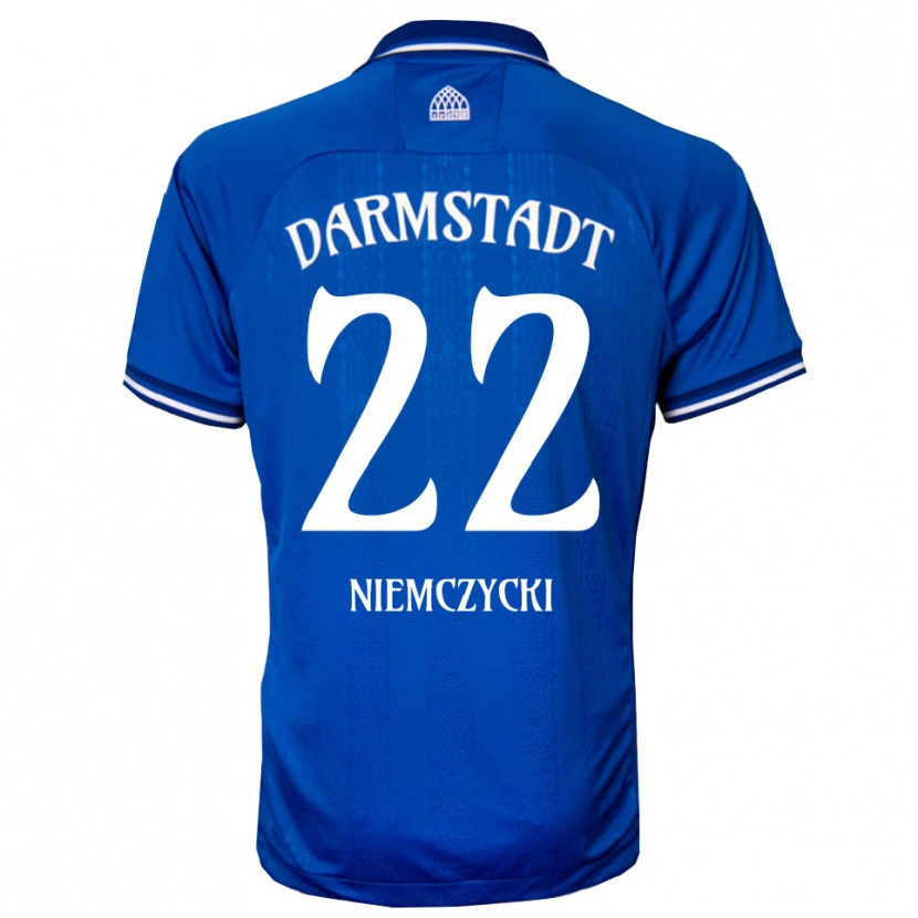 Danxen Dames Karol Niemczycki #22 Blauw Wit Thuisshirt Thuistenue 2025/26 T-Shirt België