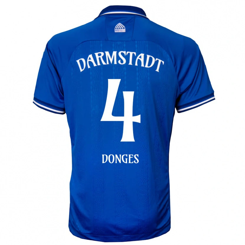 Danxen Dames Julian Donges #4 Blauw Wit Thuisshirt Thuistenue 2025/26 T-Shirt België