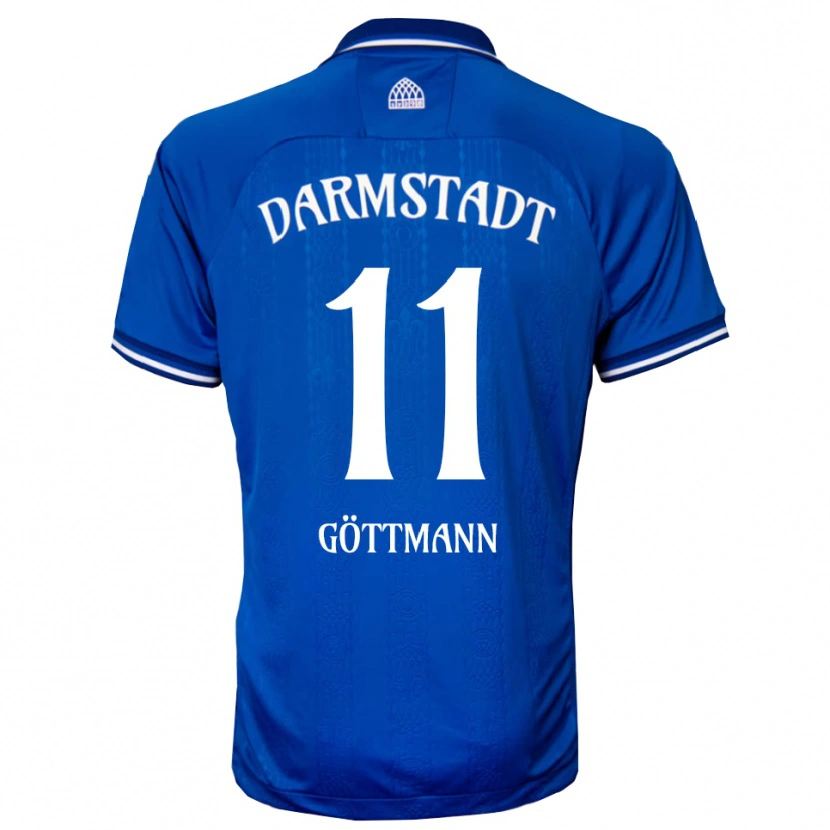 Danxen Dames Levin Göttmann #11 Blauw Wit Thuisshirt Thuistenue 2025/26 T-Shirt België