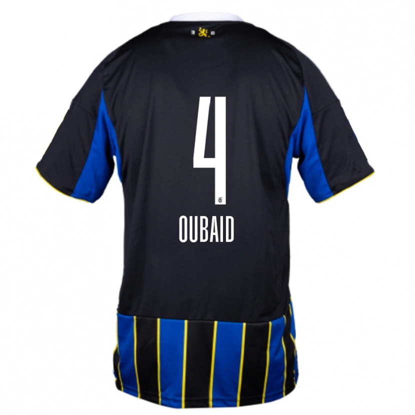 Danxen Dames Obeida Oubaid #4 Blauw Zwart Geel Thuisshirt Thuistenue 2025/26 T-Shirt België