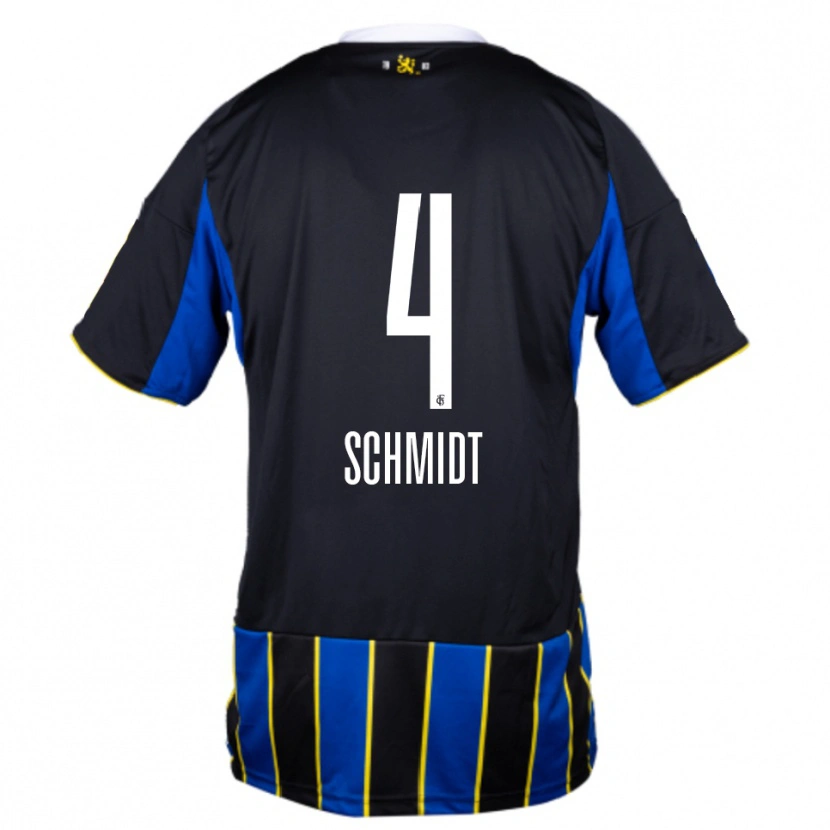 Danxen Dames Louis Schmidt #4 Blauw Zwart Geel Thuisshirt Thuistenue 2025/26 T-Shirt België
