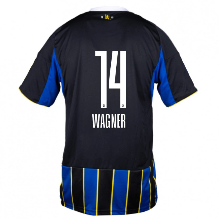 Danxen Dames Celine Wagner #14 Blauw Zwart Geel Thuisshirt Thuistenue 2025/26 T-Shirt België