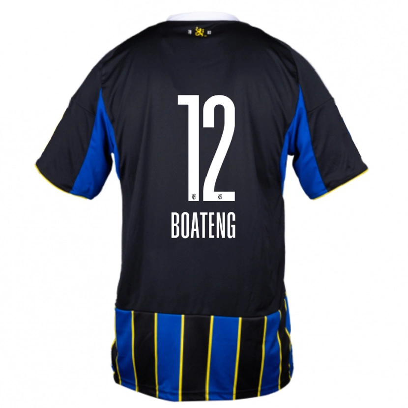 Danxen Dames Divine Boateng #12 Blauw Zwart Geel Thuisshirt Thuistenue 2025/26 T-Shirt België