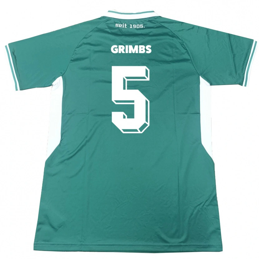 Danxen Dames Nico Grimbs #5 Groen Wit Thuisshirt Thuistenue 2025/26 T-Shirt België