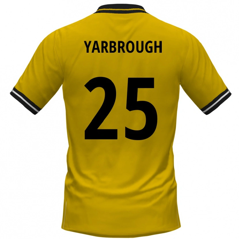 Danxen Dames Lamar Yarbrough #25 Geel Zwart Thuisshirt Thuistenue 2025/26 T-Shirt België