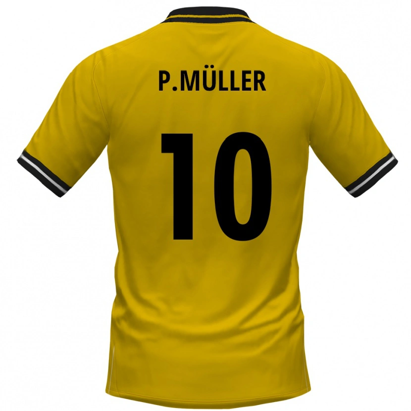 Danxen Dames Pascal Müller #10 Geel Zwart Thuisshirt Thuistenue 2025/26 T-Shirt België
