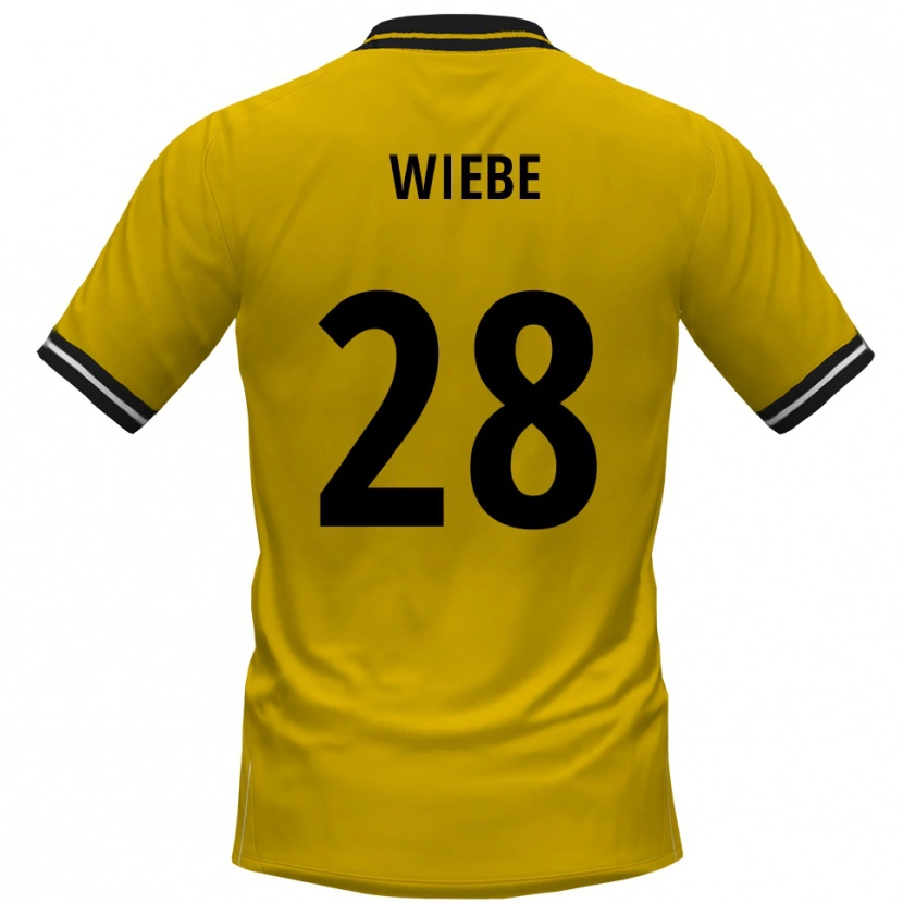 Danxen Dames Danilo Wiebe #28 Geel Zwart Thuisshirt Thuistenue 2025/26 T-Shirt België