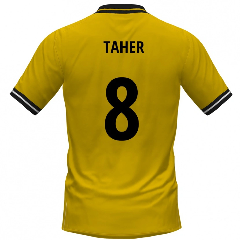 Danxen Dames Kanischka Taher #8 Geel Zwart Thuisshirt Thuistenue 2025/26 T-Shirt België