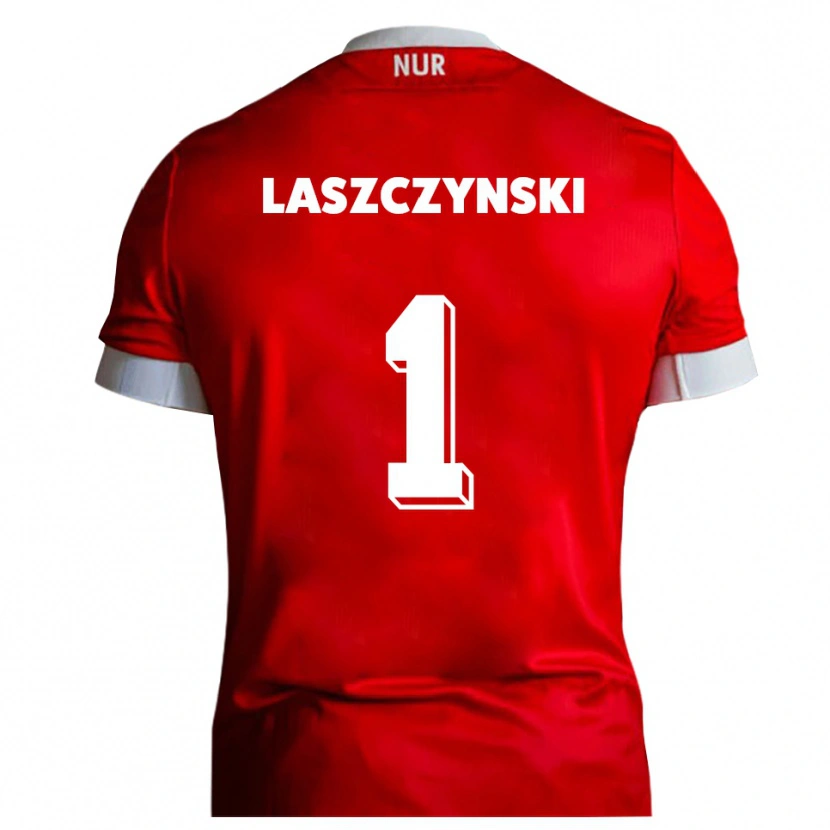 Danxen Dames Adam Laszczynski #1 Rood Wit Thuisshirt Thuistenue 2025/26 T-Shirt België