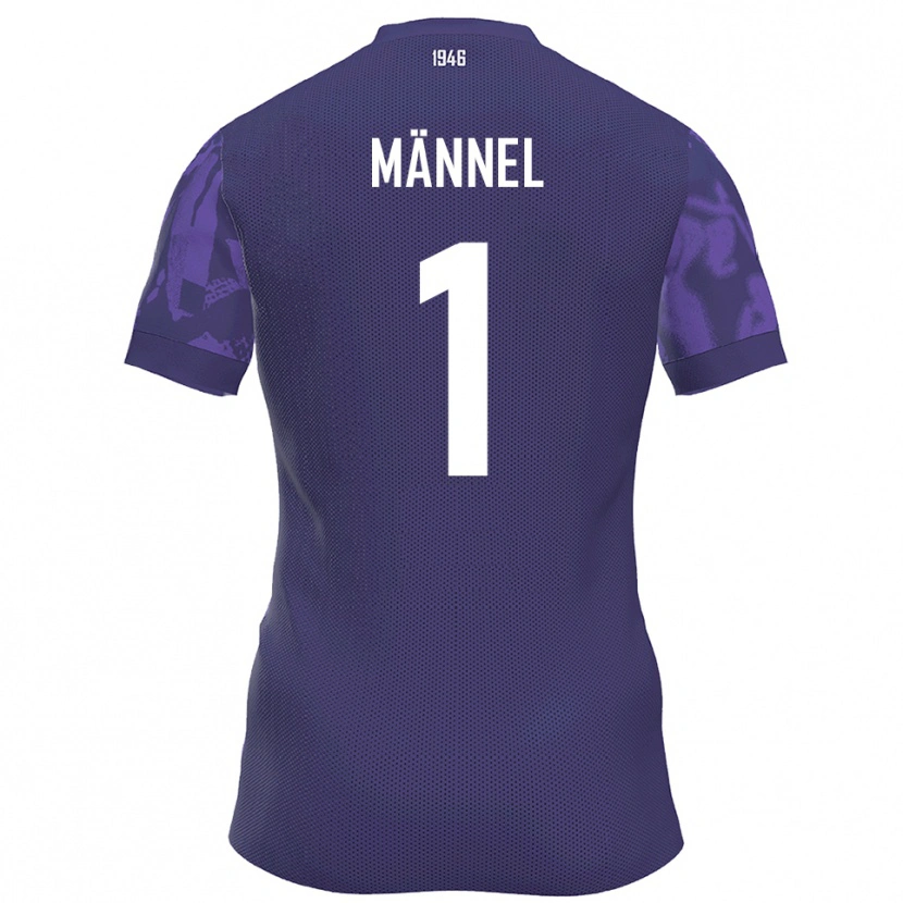 Danxen Dames Martin Männel #1 Paars Wit Thuisshirt Thuistenue 2025/26 T-Shirt België
