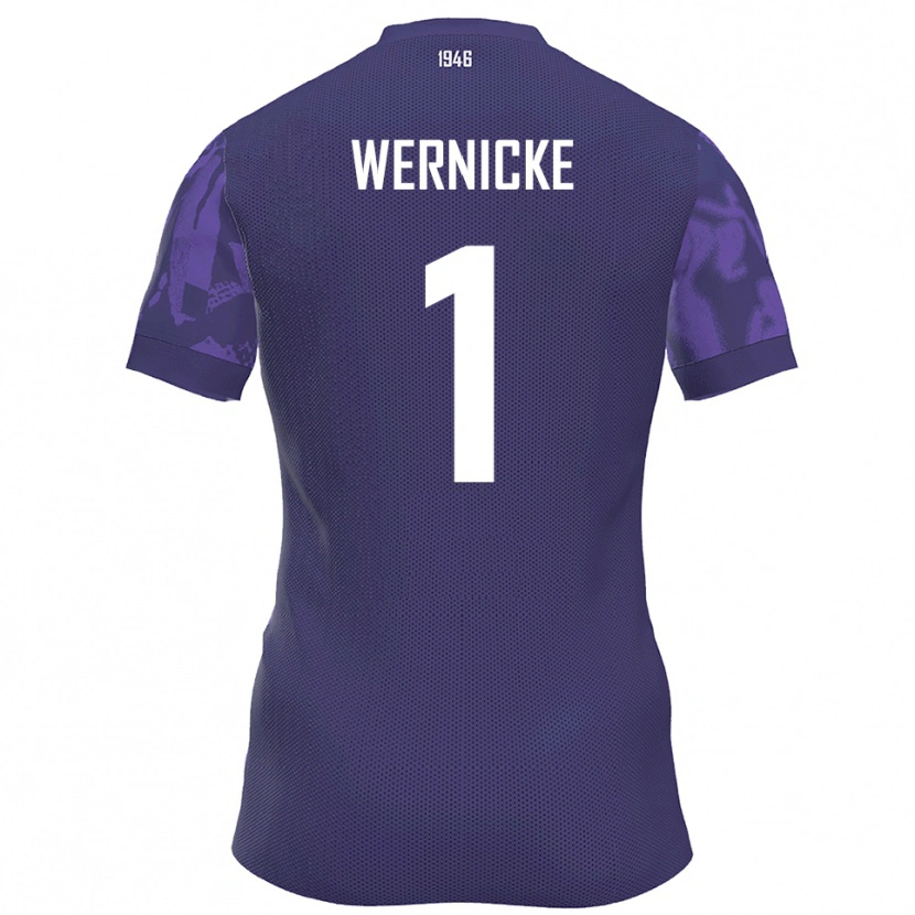 Danxen Dames Samuli Wernicke #1 Paars Wit Thuisshirt Thuistenue 2025/26 T-Shirt België