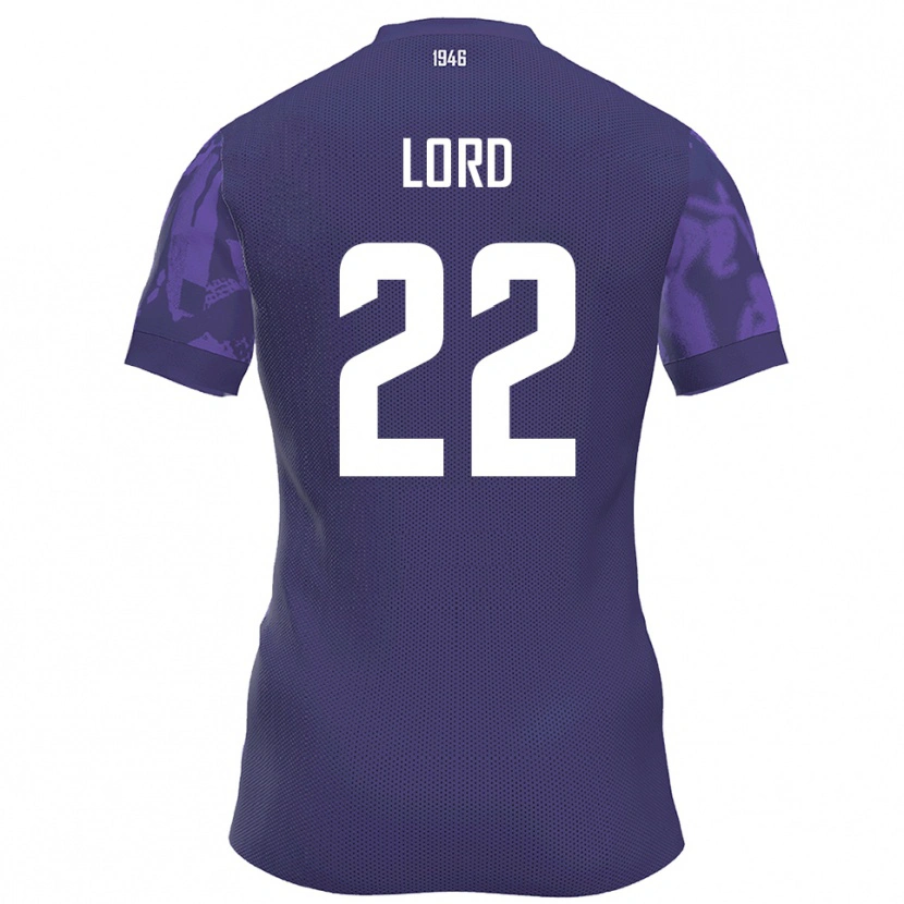 Danxen Dames Louis Lord #22 Paars Wit Thuisshirt Thuistenue 2025/26 T-Shirt België