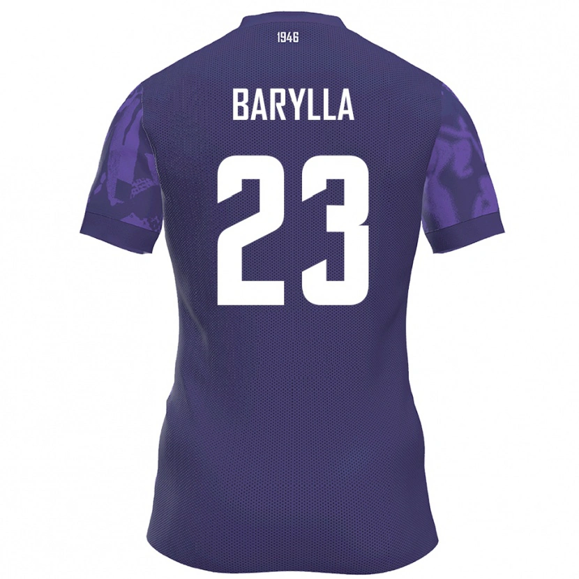 Danxen Dames Anthony Barylla #23 Paars Wit Thuisshirt Thuistenue 2025/26 T-Shirt België