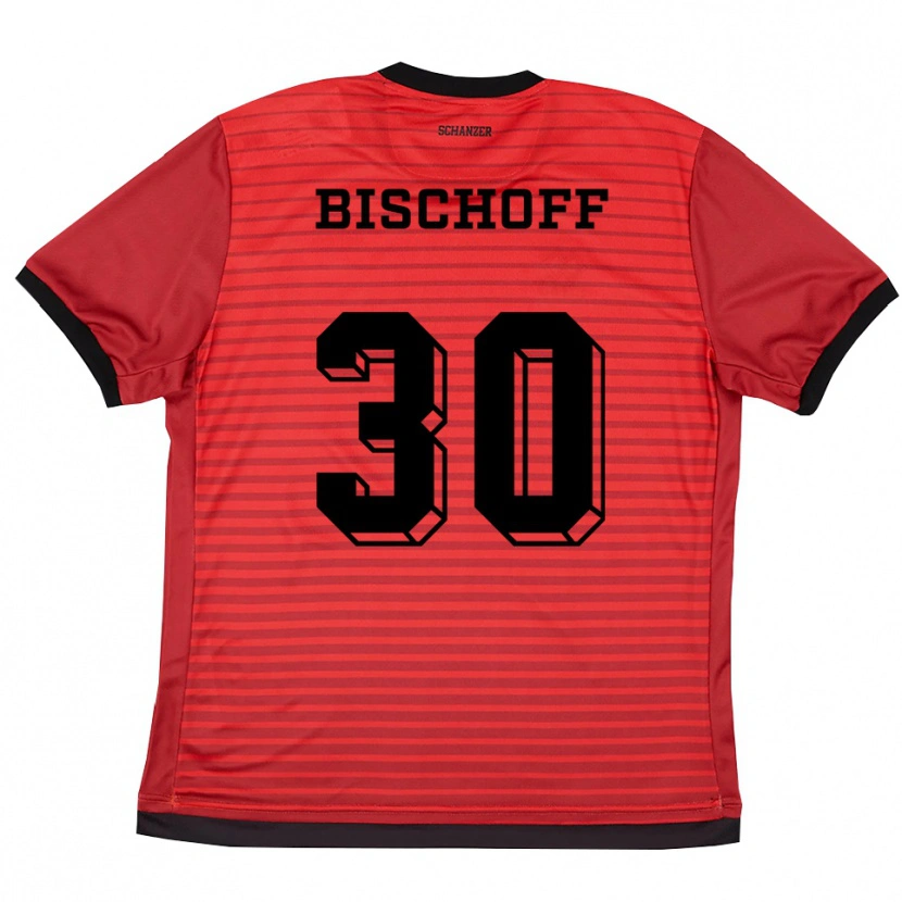 Danxen Dames Eva Bischoff #30 Rood Zwart Thuisshirt Thuistenue 2025/26 T-Shirt België