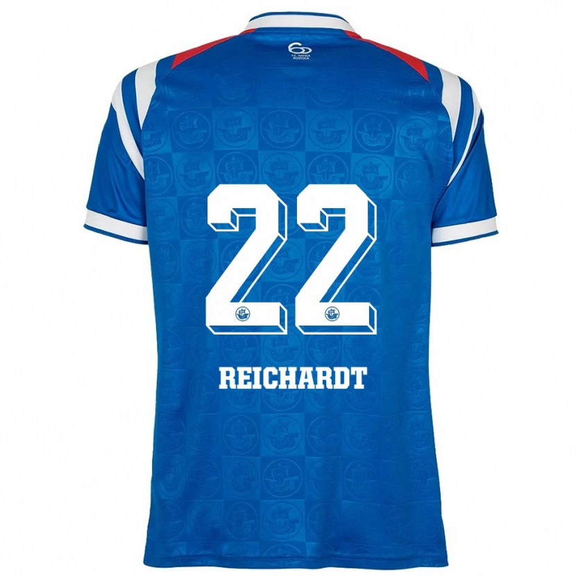 Danxen Dames Leon Reichardt #22 Blauw Wit Rood Thuisshirt Thuistenue 2025/26 T-Shirt België