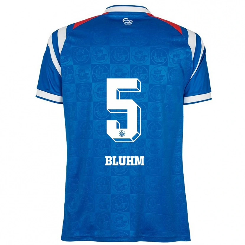 Danxen Dames Theodor Bluhm #5 Blauw Wit Rood Thuisshirt Thuistenue 2025/26 T-Shirt België