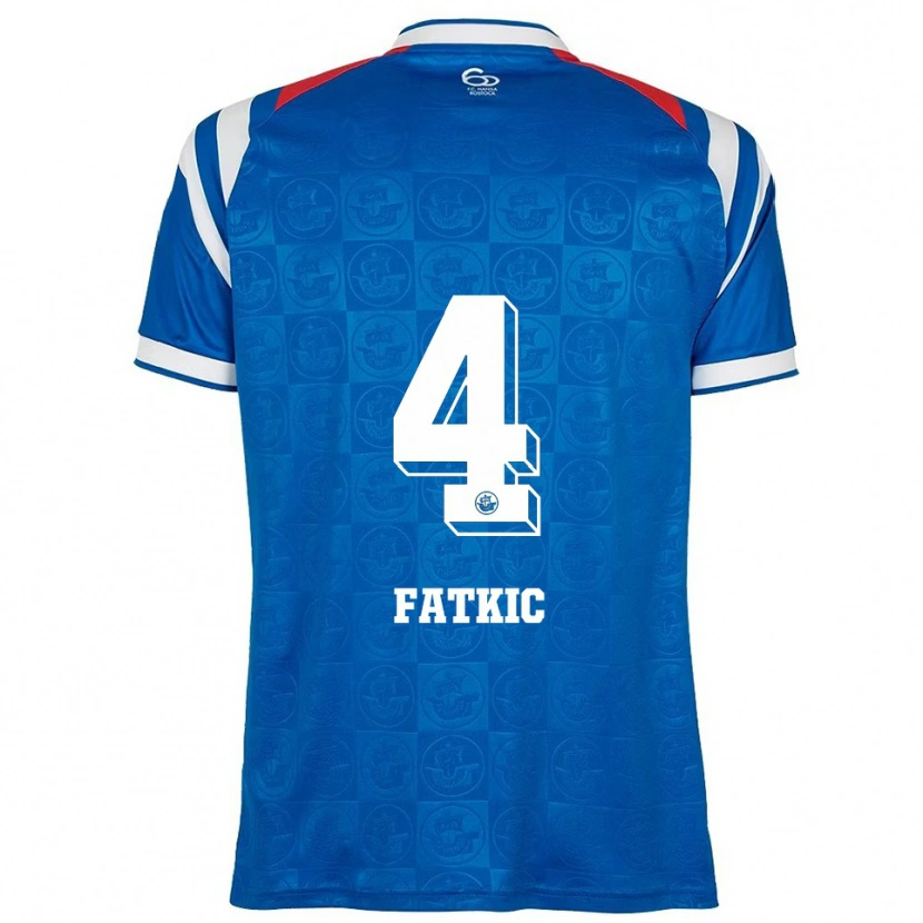 Danxen Dames Kenan Fatkic #4 Blauw Wit Rood Thuisshirt Thuistenue 2025/26 T-Shirt België