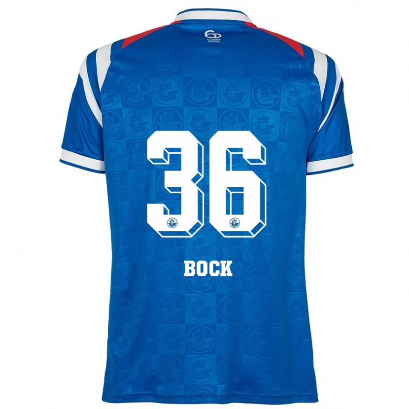Danxen Dames Fiete Bock #36 Blauw Wit Rood Thuisshirt Thuistenue 2025/26 T-Shirt België