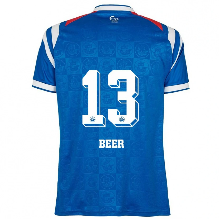 Danxen Dames Darian Beer #13 Blauw Wit Rood Thuisshirt Thuistenue 2025/26 T-Shirt België