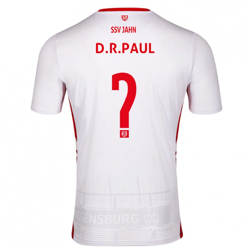 Danxen Dames David Rodríguez Paul #0 Wit Rood Thuisshirt Thuistenue 2025/26 T-Shirt België