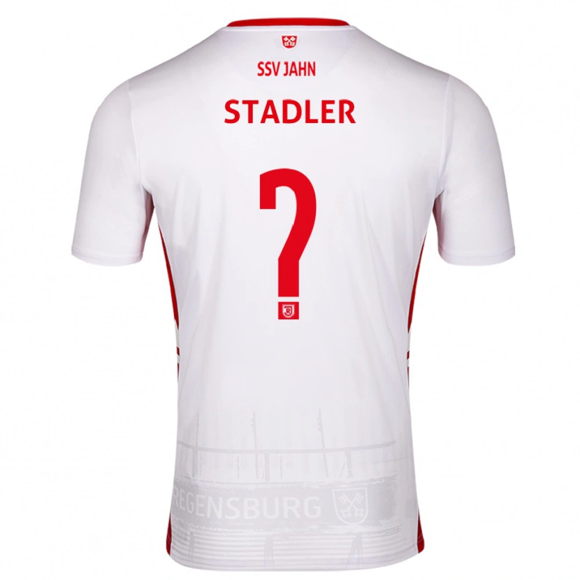 Danxen Dames Sebastian Stadler #0 Wit Rood Thuisshirt Thuistenue 2025/26 T-Shirt België