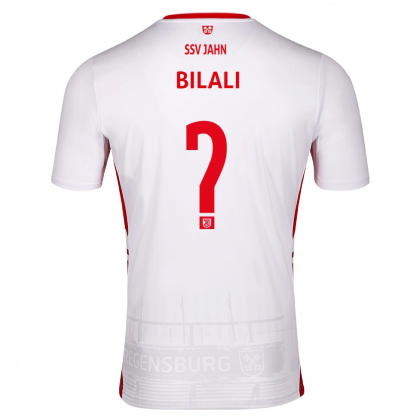 Danxen Dames Besmir Bilali #0 Wit Rood Thuisshirt Thuistenue 2025/26 T-Shirt België