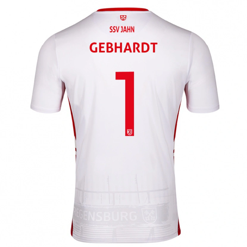 Danxen Dames Felix Gebhardt #1 Wit Rood Thuisshirt Thuistenue 2025/26 T-Shirt België