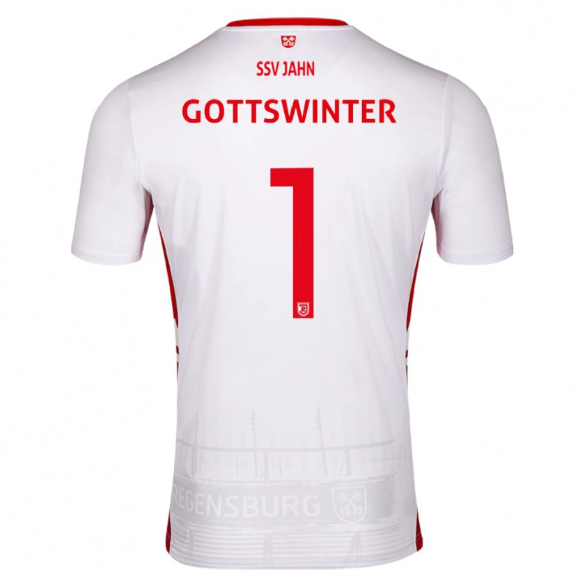 Danxen Dames Florian Gottswinter #1 Wit Rood Thuisshirt Thuistenue 2025/26 T-Shirt België