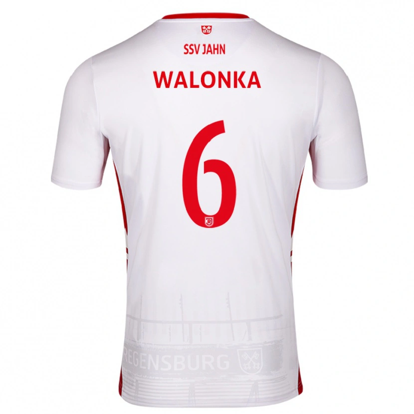 Danxen Dames Luca Walonka #6 Wit Rood Thuisshirt Thuistenue 2025/26 T-Shirt België