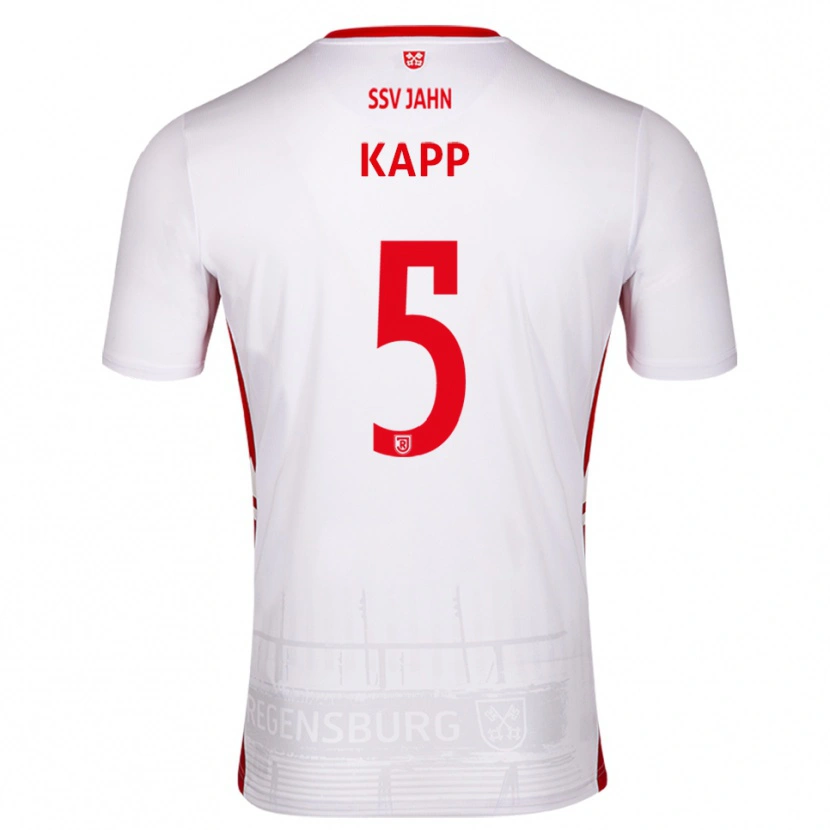 Danxen Dames Maximilian Kapp #5 Wit Rood Thuisshirt Thuistenue 2025/26 T-Shirt België