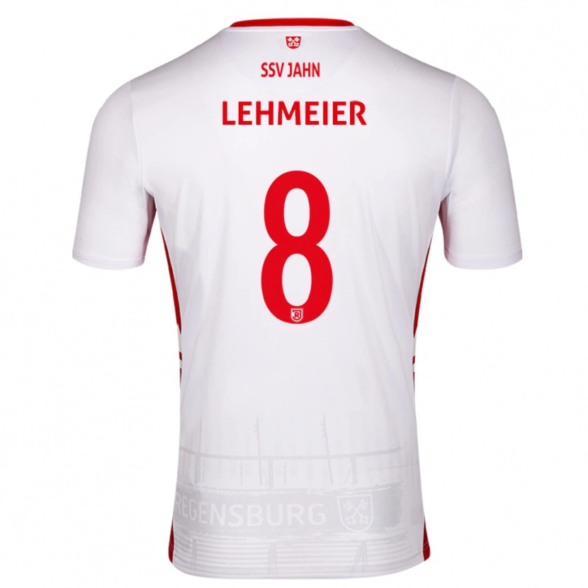 Danxen Dames Joel Lehmeier #8 Wit Rood Thuisshirt Thuistenue 2025/26 T-Shirt België