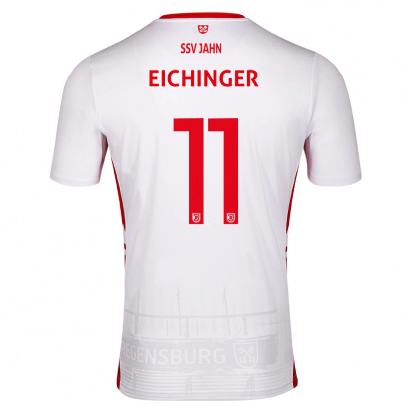 Danxen Dames Noel Eichinger #11 Wit Rood Thuisshirt Thuistenue 2025/26 T-Shirt België